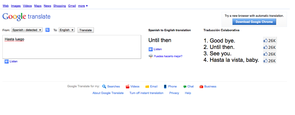Collaborative Translation, Google